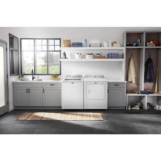 Laveuse à chargement par le haut Maytag 4,8 pi³ incluant fonction Boost de puissance supplémentaire, blanche – MVW5430MW