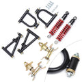 1 ensemble de pièces de bras oscillant de suspension avant, compatible avec les buggies, quads et karts électriques à monter soi-même.