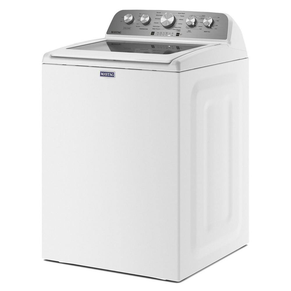 Laveuse à chargement par le haut Maytag 4,8 pi³ incluant fonction Boost de puissance supplémentaire, blanche – MVW5430MW