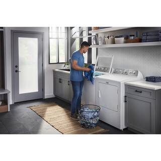 Laveuse à chargement par le haut Maytag 4,8 pi³ incluant fonction Boost de puissance supplémentaire, blanche – MVW5430MW