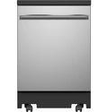 Lave-vaisselle portable GE 24 en acier inoxydable incluant cycle de désinfection