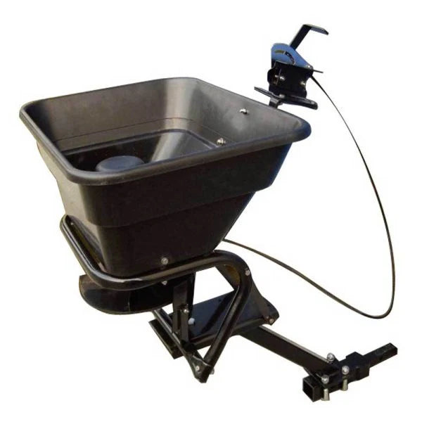 Récepteur d'attelage pour VTT 12 V, épandeur d'herbe, de semences et d'engrais de 36 kg (80 lb).
