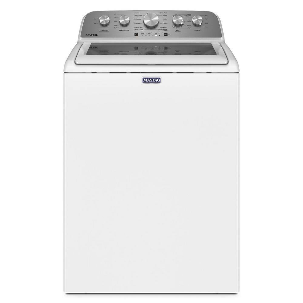 Laveuse à chargement par le haut Maytag 4,8 pi³ incluant fonction Boost de puissance supplémentaire, blanche – MVW5430MW