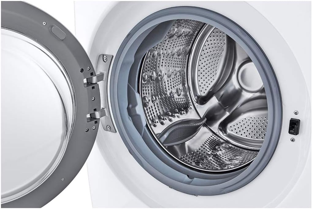 Laveuse à chargement frontal LG WM3400CW 4,5 pi³ – Haute efficacité, fonctionnement silencieux LoDecibel™, technologie 6Motion™, blanche
